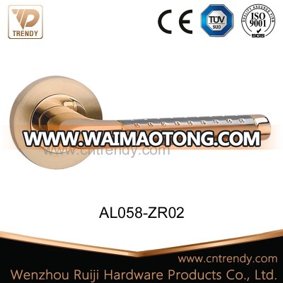 Classic Style Aluminum Entry Door Hardware Furniture Handleset (AL058-ZR02)