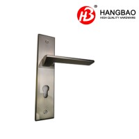 Zinc Alloy Door Handle Die Casting Hardware Furniture Door Handle with Plate